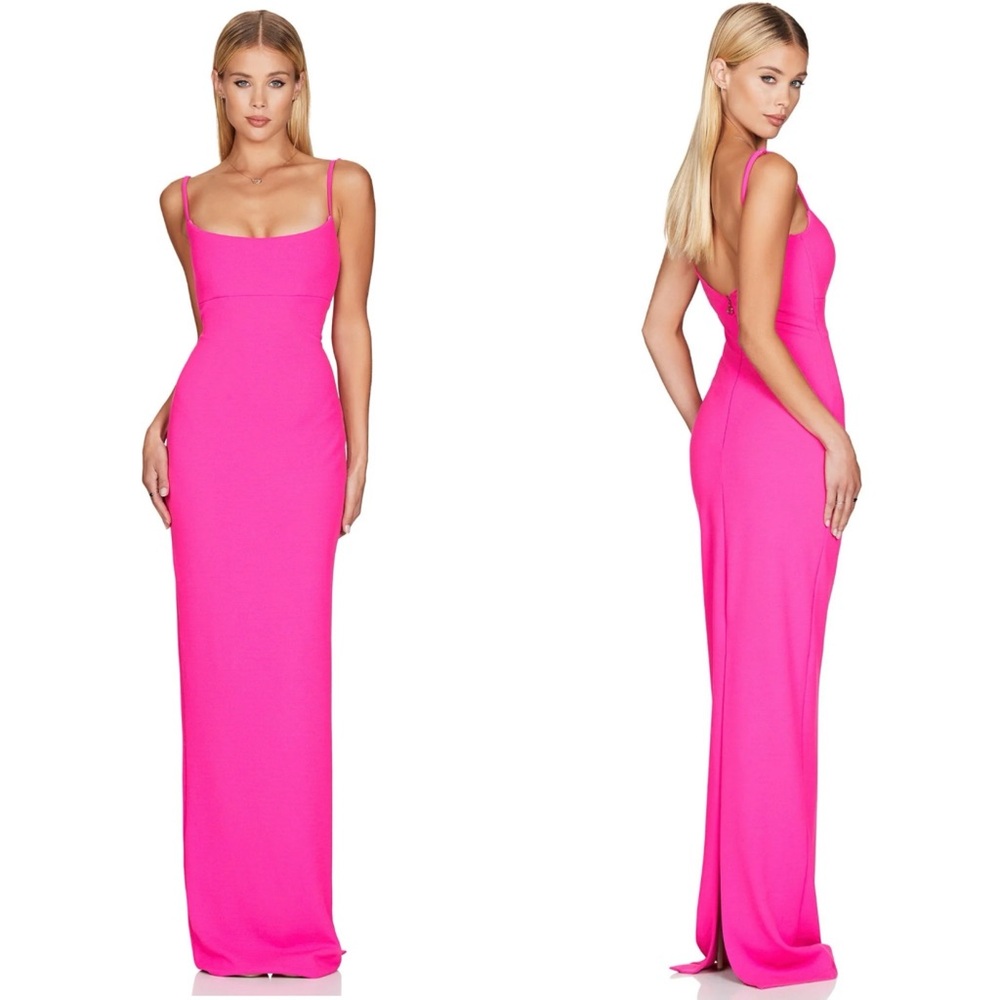 Nookie Bailey gown in bright pink